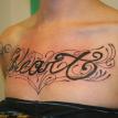 san francisco sf tattoo 18, heart, script